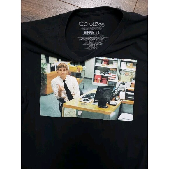 Men’s Ripple The Office TV Show Jim Halpert T-Shirt Adult S - Picture 2 of 3